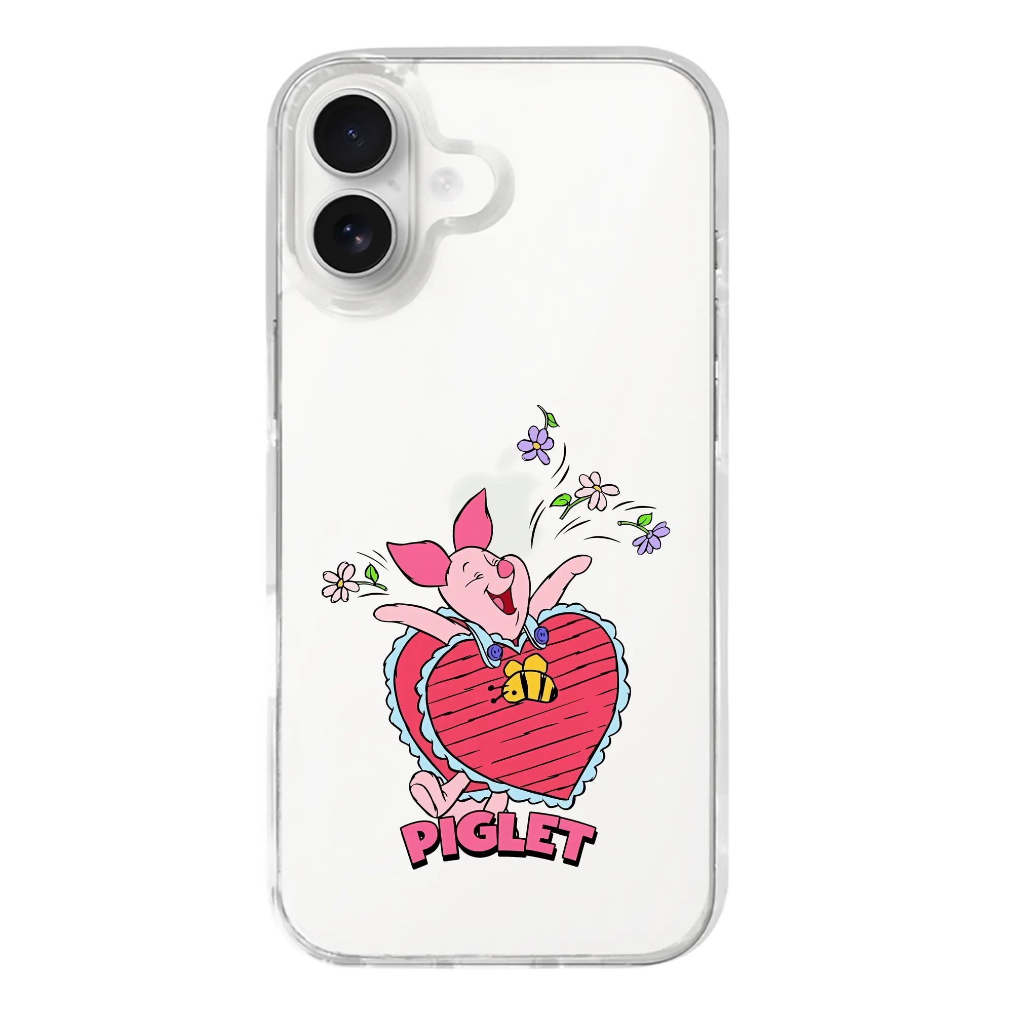 プーさん グッズ ピグレット - iPhone 17シリーズ 透明スマホケース – 薄型・耐衝撃・精密フィット保護カバー